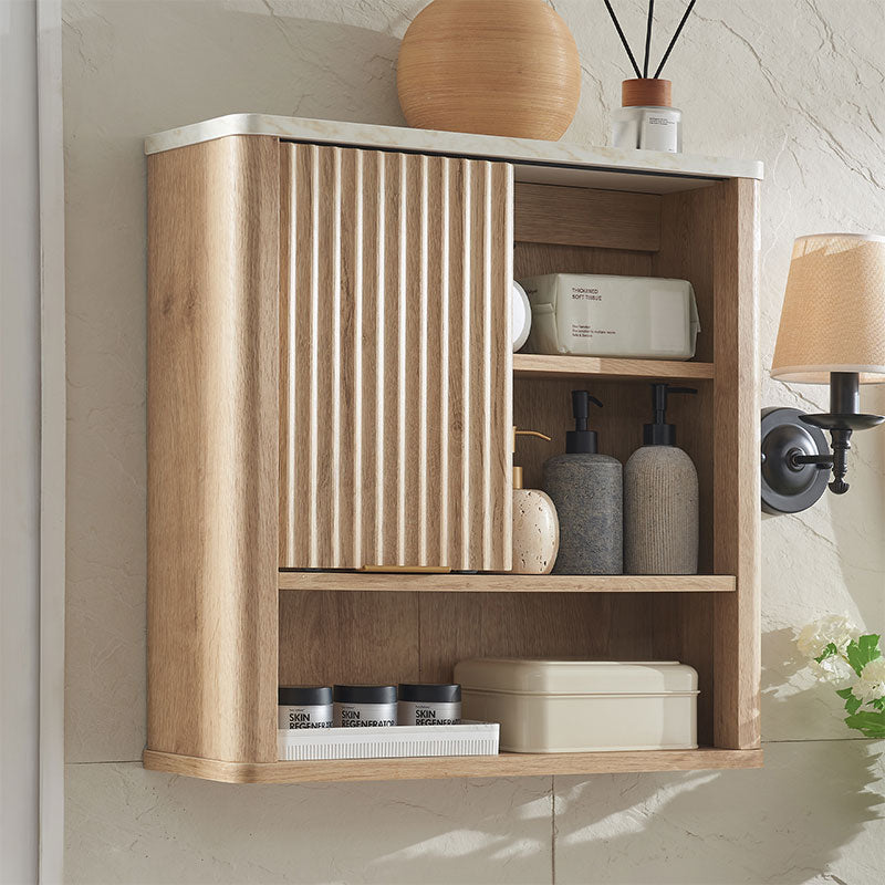 OKD Fluted Bathroom Wall Cabinet