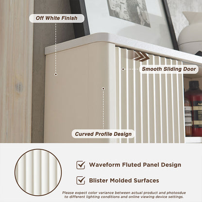 OKD Fluted Bathroom Wall Cabinet